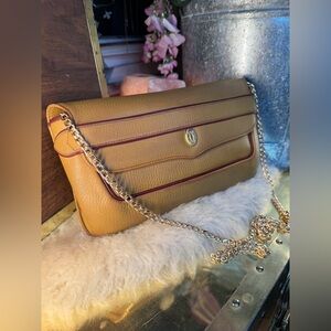 Cartier Vintage Must de Cartier Clutch In Deep Mustard Pebble leather